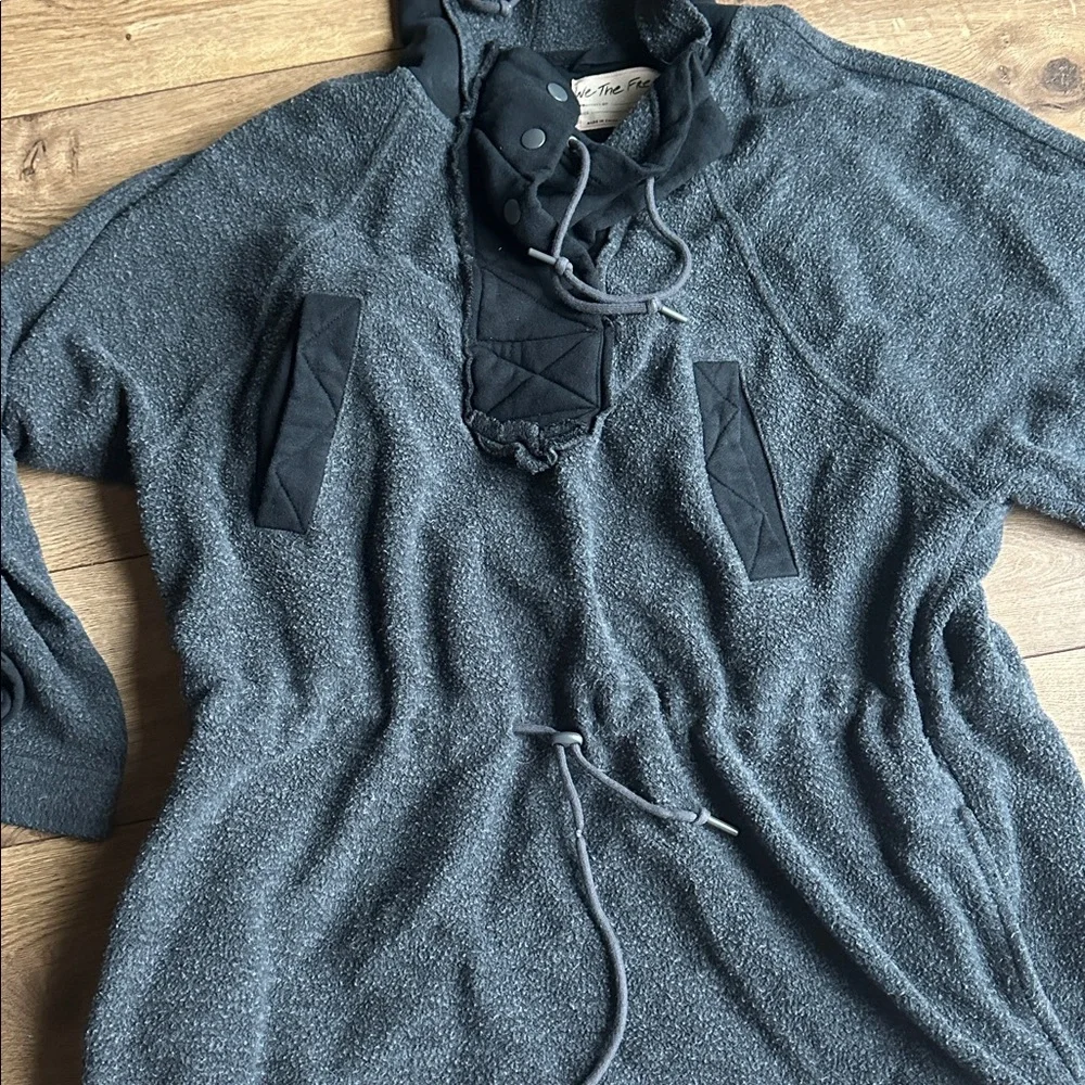 Free People x We The Free Sadie Surplus Slouchy Longline Knit Jacket x small. - Picture 4 of 5